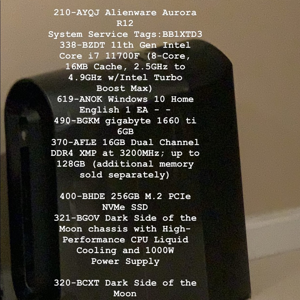 Aurora r12 gaming pc